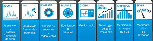 8 modulos del ik-DAS adquisición de señales de máquina herramienta