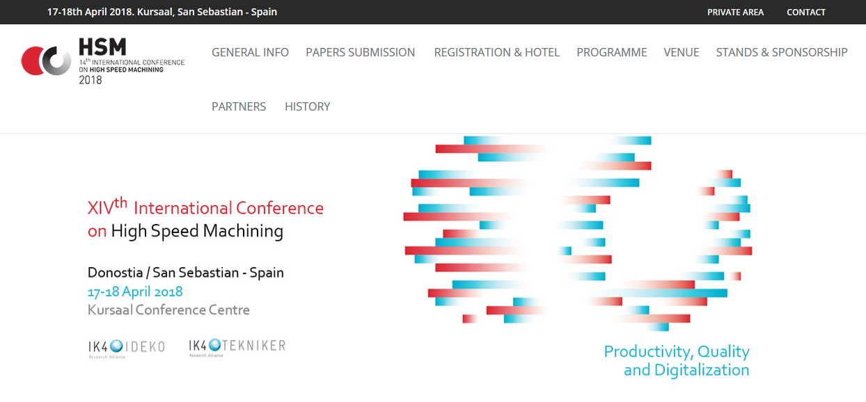 IK4-IDEKO comparte su conocimiento en procesos de fabricación en el foro de mecanizado de alta velocidad HSM 2018