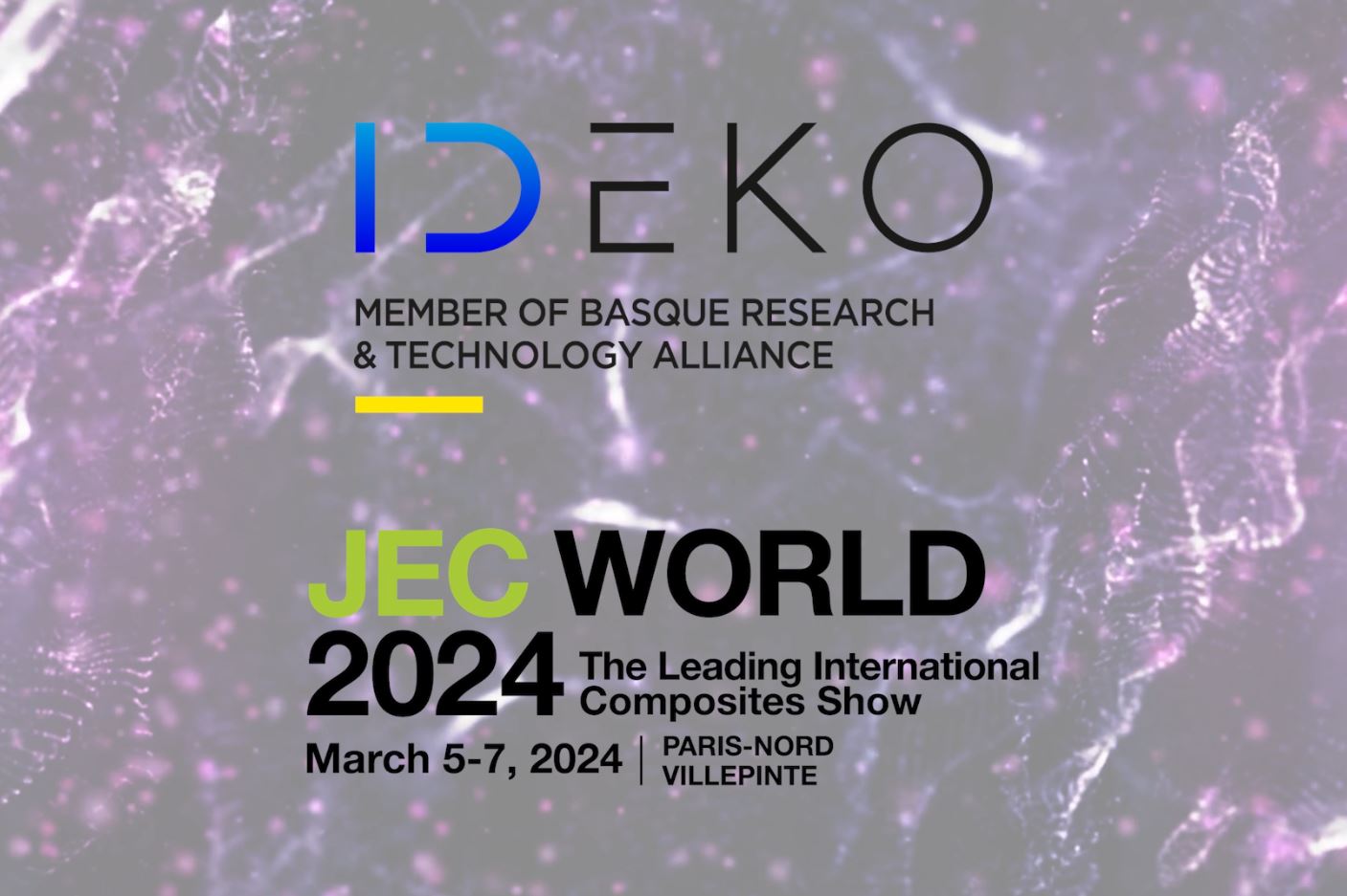 IDEKO pone el foco en la sostenibilidad y la digitalización de la industria aeronáutica en JEC World 2024