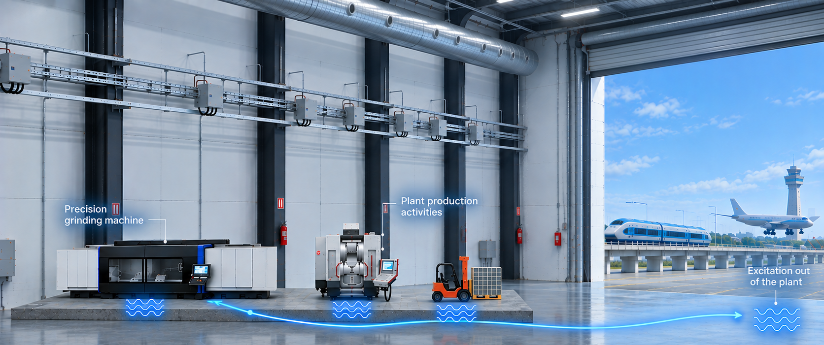 IDEKO methodology for predicting machine-floor dynamic interaction