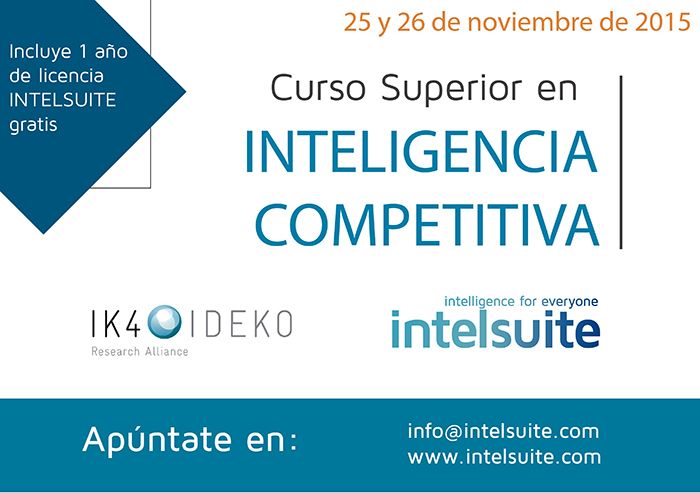 Reserva tu plaza. Curso superior de inteligencia competitiva