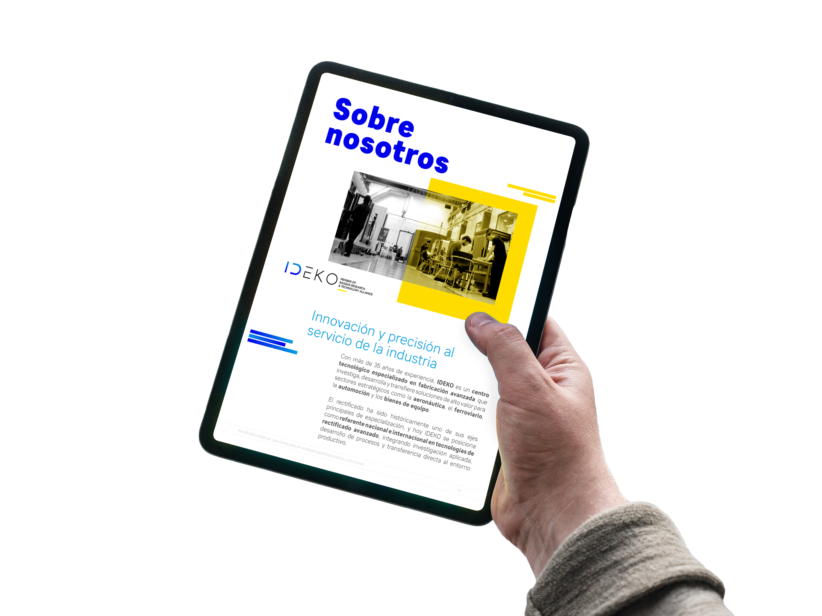 Tablet Hand Mockup